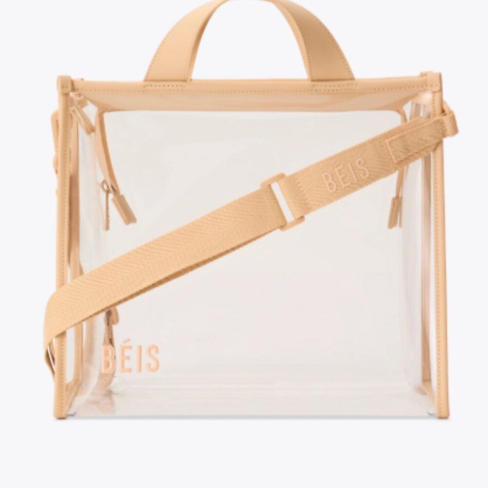 Beis Stadium Tote in Beige